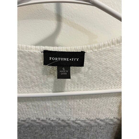 Fortune + Ivy Stitch Fix Colorblock Long Duster Cardigan Minimalist Fall Chic - Picture 5 of 10